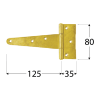Zawias trójkątny 125x35x80mm