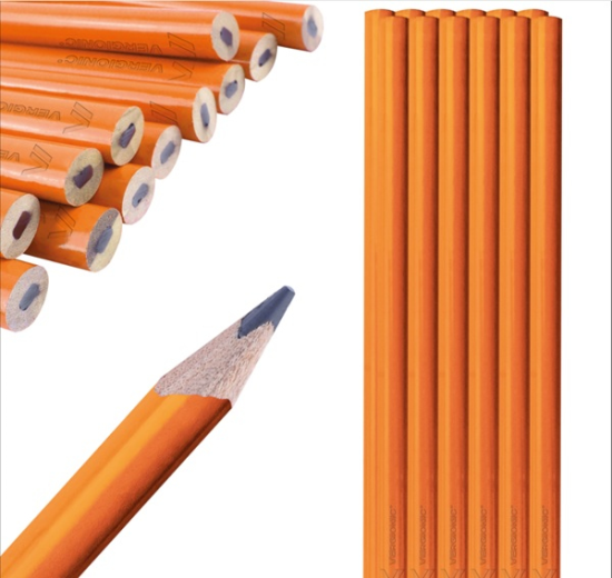 Ołówek ciesielski stolarski 18cm - komplet 12 sztuk