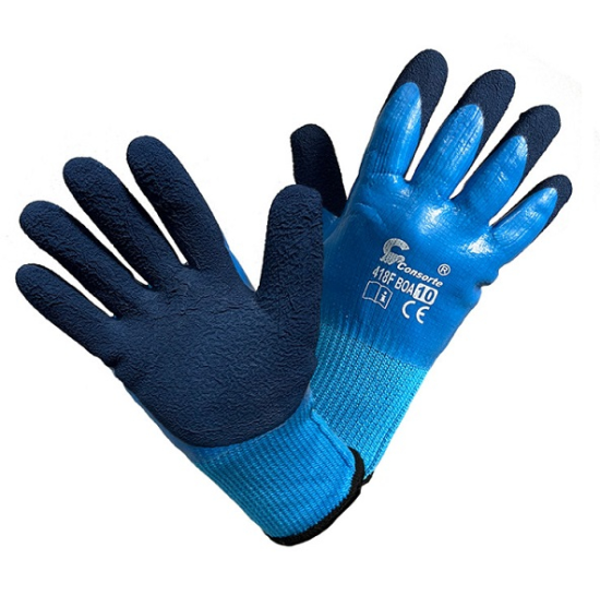 Rękawice robocze ocieplane wodoodporne niebieskie nr 10