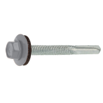 Wkręty farmerskie z gwintem calowym do stali 5,5x38 RAL9006 ALUMINIUM 200szt.