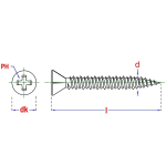 Specjalne wkręty przeznaczone do płyt Fermacell 3,9x45  1000szt.