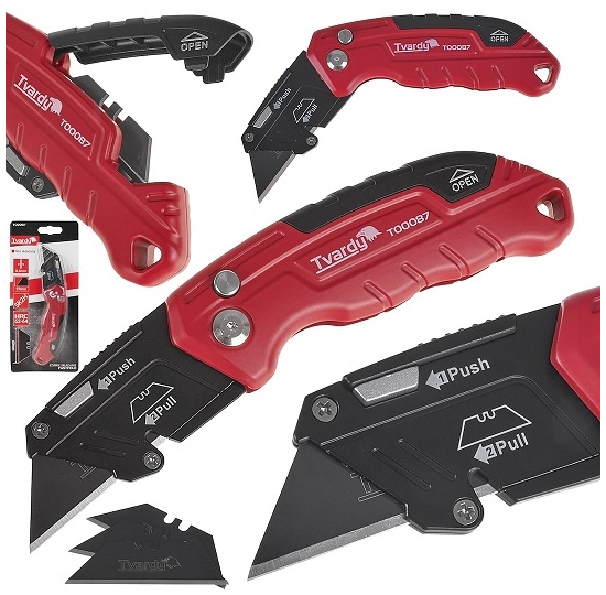 Nóż Fastfold z ostrzem trapezowym składany