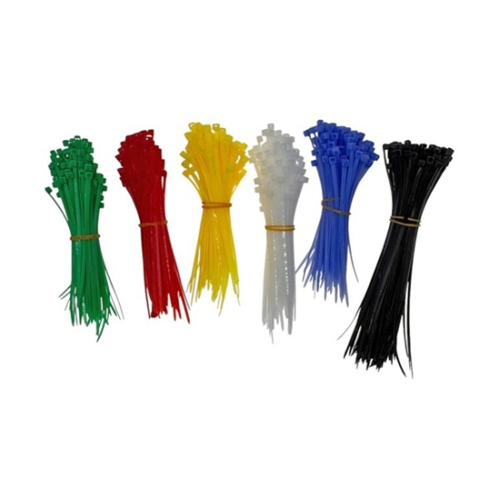 Opaski zaciskowe, kolorowe 600 szt. 100X2.5   FT11600