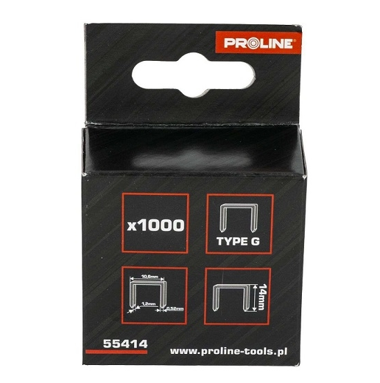 Zszywki 10mm typ G op. 1000 szt. Proline