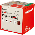 Kołki Fischer DuoPower 12x60 korpus 25szt.